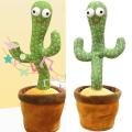 Dancing Singing Talking Cactus Plush Toy Electric 120 Songs Dance And Twist Luminous Recording Learning To Speak Lighting Tongue. 