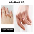 12Pcs 6-Sizes Multipurpose Invisible Clear Ring Size Adjusters Silicone Loose Rings Reducers Non-silp Ring Guard Spacers Rings Jewelry Tools. 