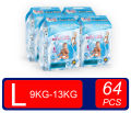 Rose Baby Diapers - Large- 64pcs. 