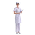 Nurses' Uniform Women's White Gown Doctor's Overall Long Sleeve Winter Summer Beauty Salon Workwear Short Sleeve Thin Long Sleeve Thick. 