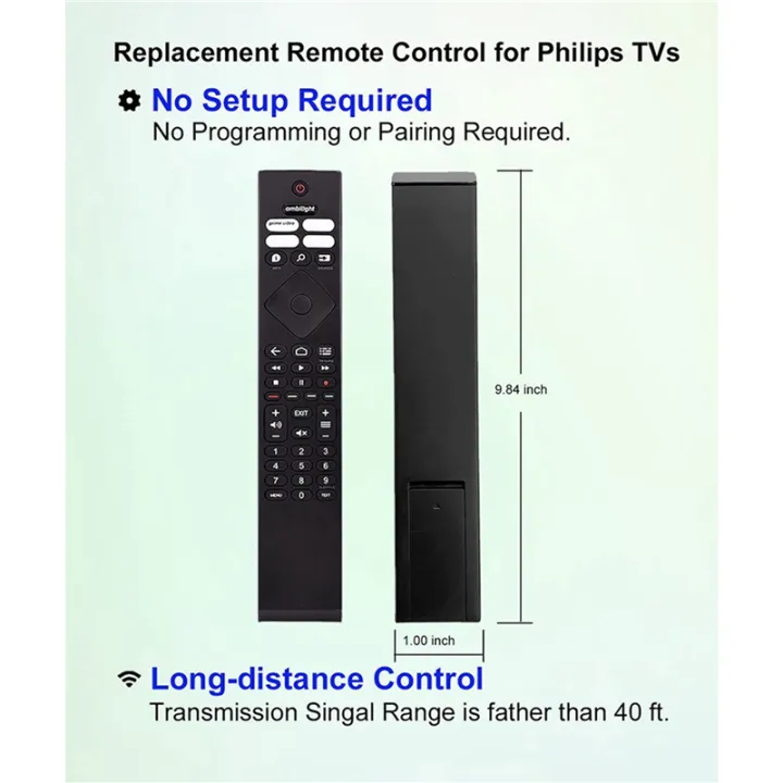 ARELENE%203X%20Replacement%20Remote%20Control%20for%20Philips%20Ambilight%204K%20Ultra%20HDR%20OLED%20Android%20Smart%20TV%20398GR10BEPHN0041BC%20BRC0984501/01%20-%20Image%203