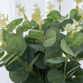 Home Leaf Garden Party Wedding Scrapbooking Vase Silk Artificial Flowers Eucalyptus. 