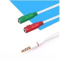 3.5mm Aux Male to 3.5mm Aux Dual Female Converter Adapter Splitter Mic Speaker Stereo Audio Headphone Splitter3.5 Aux Cp-1-101-110L. 