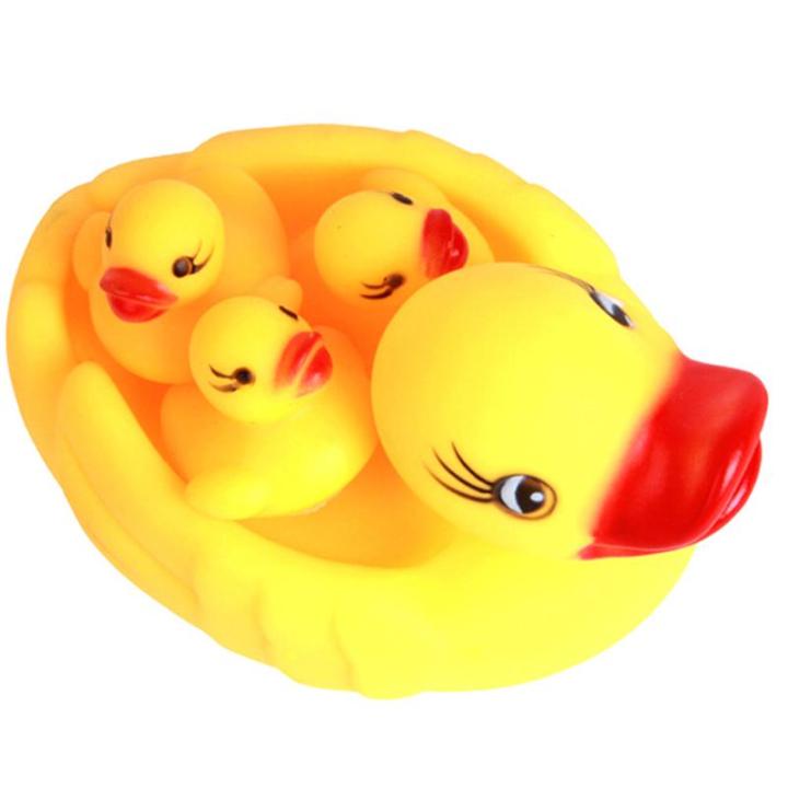 4%20Pcs%20Cute%20Rubber%20Duck%20Family%20Set%20for%20Baby%20Shower%20%20Squeak%20Fun%20Baby%20Floating%20Yellow%20Rubber%20Bath%20Duck%20Toys%20%20Fun%20Decoration%20Items%20-%20Image%203