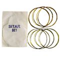Professional Sitar Strings Set 7 PCS | Steel Core Sitar String Set | High Quality Replacement Strings for Indian Sitar | Durable Bright Tone Traditional Classical Instrument Strings Set Musical Accessories. 
