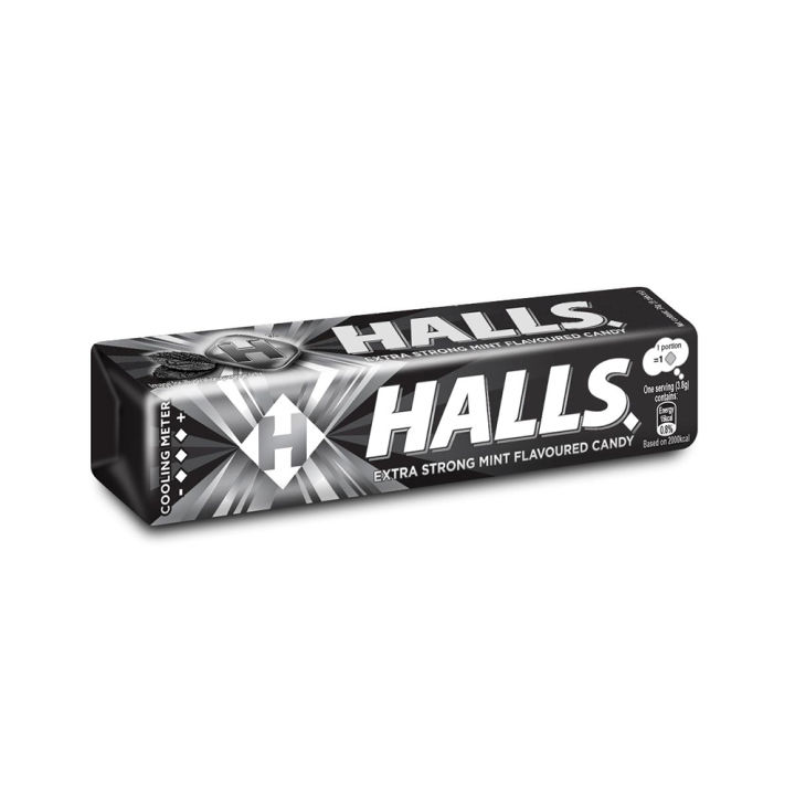 Halls Extra strong mint flavoured candy 34g