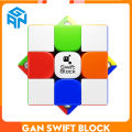 Gan Swift Block 355s 3x3 Magnetic Magic Speed Cube Sticker less Professional Educational Toys Cubo Magico Puzzle. 