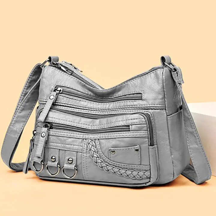 6%20Colors%20Washed%20Soft%20Leather%20Ladies%20Crossbody%20Bag%20%20And%20Flat%20Texture%20Pu%20Leather%20Spring%20Crossbody%20Bags%20Mom'S%20Shoulder%20Bag%20for%20Ipad%20Sunglasses%20Rechargeable%20%20%20Wallet%20Cosmetics%20-%20Image%207