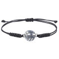 Hand Made Wax Thread Braided Hand Rope Football Basketball Rugby Volleyball Baseball Soccer Adjustable Couple Bracelet. 
