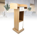 Podium Elevated Base Reception Desk with Drawer for Wedding Speeches. 