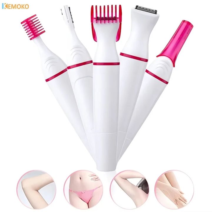 Mini Razor Shaver Machine Women Hair Removal Electric Shaving Female Shaving Machine 5 in 1 ...
