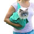 Pet dog cat carrier sling hands free puppy outdoor travel bag portable pet shoulder bag nail clipping cleaning grooming bag, washable and foldable, fit below 18lb cats & dogs. 