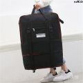 Women's Large Capacity Folding Luggage Bag with Support Air Travel Bag Waterproof Buggy Bag Wheels Handbag Transport Bag ︰. 