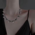 Metal Spikes Studs Rivets Punk Goth Necklace Choker Collar. 