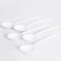 Five Star Melamine Set Of 5 Medium Curry Spoons White Food Grade, Unbreakable, Microwave-Heatable, BPA Free. 