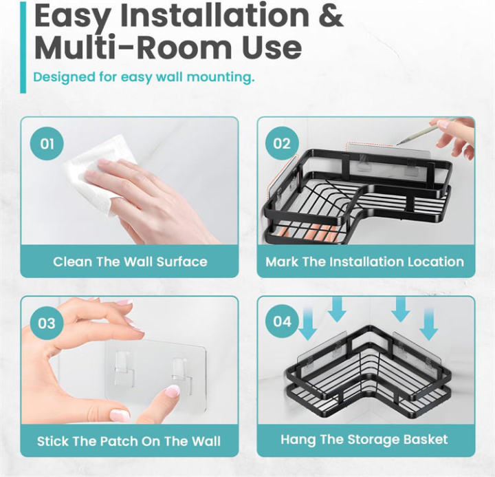 5-Piece%20Bathroom%20Organizer%20Set%20-%20Self-Adhesive%20Corner%20Shower%20Caddy,%20Soap%20Dish%20&%20Toothbrush%20Holder%20-%20Rust-Proof%20Stainless%20Steel%20-%20No%20Drilling%20Wall%20Mount%20Storage%20Rack%20(Black)%20-%20Image%205
