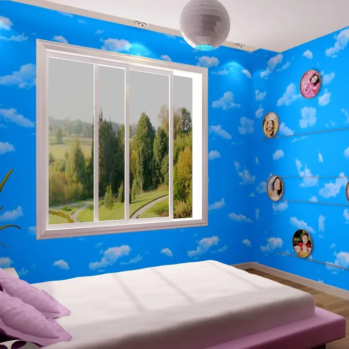 Blue%20Sky%203D%20Wallpapers%20DIY%20Self%20Adhesive%20Home%20Decor%20Waterproof%20Wall%20Stickers%20Living%20Room%20Background%20Mural%20Peel%20and%20Stick%20-%20Image%205