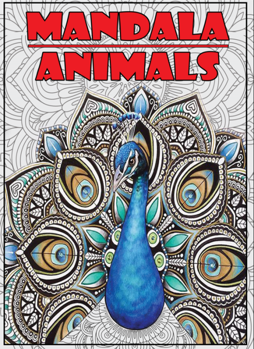 High quality 24 pages Animal mandala adults and teenager coloring book for adults Coloring books birthday gifts