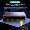 5 Port Ethernet Network Switch Gigabit Ethernet Splitter 1 to 4 Network Extension Splitter. 