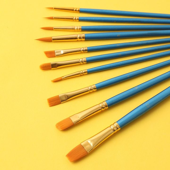 10pcs/pack%20Paint%20Brushes%20Set%20Painting%20Art%20Brush%20for%20Acrylic%20Oil%20Watercolor%20Artist%20Professional%20Painting%20Kits%20-%20Image%203