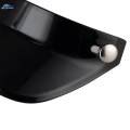 Visor Snap Shade Protector for Retro Helmets 3/4 Helmets Black. 