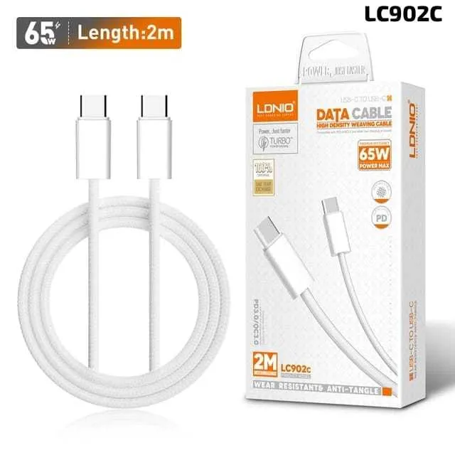 LDNIO%202%20Meter%2065W%20Type-C%20to%20Type-C%20Fast%20Charging%20Data%20Cable%20(LC902C)%20-%20Image%207