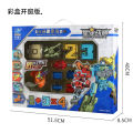 Digital fit morphing toy car big fit robot kids King Kong Team puzzle alphabet dinosaur boy. 