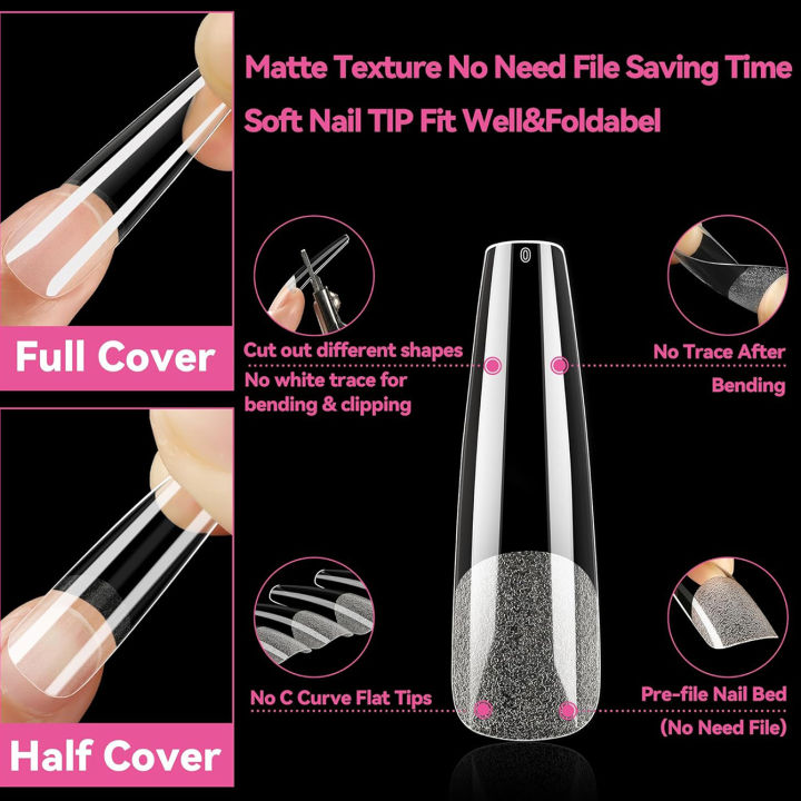 Salon Diy Nails Clear Nails Cover Full Sheet 24 Nails Ballet Dancer