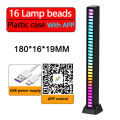 RGB Sound Control Light Bar Pickup Rhythm Light Music Car Home USB Ambient Light Atmosphere Night Lamp for Disco Game Computer. 