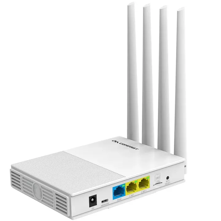 Comfast CF-E3-V2/EAU 4G Sim Card LTE CPE Wireless Router with 4 Antenna 300mbps Wifi Speed WAN LAN Wireless Coverage Network Extender US Plug Wireless modem LTE Dongle