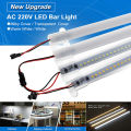 AC220V LED Bar Light High Brightness 2835 LED Clip 30cm 40cm 72LEDs Rigid Strip Saving LED Tubes. 