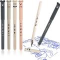Combo Pack of 6 PCS Aesthetic Cute Cat Paw Highlighters || 4 PCS Magic Erasable Gel Pen || and Unicorn Pouch (Stationery Combo for Kids Best Gift). 