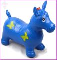 Kids Boys Girls Space Bouncing Animal Hopper Inflatable Soft Rubber Toy Bounce Game with Music (Random Color). 