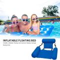 Inflatable Foldable Floating Row Backrest Air Mattresses Bed Beach Swimming Pool Water Sports Lounger float Chair Hammock Mat. 