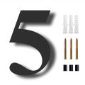 8 Inch Floating House Number Letters Big Modern Door Alphabet Home Outdoor Pvc Numbers Garage Gate Address Door Plaque Sign 0-9. 