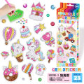 Children diy Handmade Diamond Stickers Creative Sticker Gem Animal Cartoon Princess Mobile Phone Diamond Painting Notepaper. 