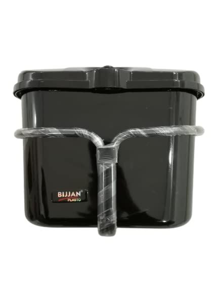 BIJJAN%20Accessories%20Premium%20Universal%20Bike/Motorcycle%20Side%20Box%20Holder%20(Double%20Frame)%20with%20Lock%20Cruiser%20Bike%20Luggage%20Storage%20Side%20Box,%20Heavy%20Duty%20Plastic%20&%20Fitment%20CLAMP%20Compatible%20for%20All%20Bikes%20(Black)%20-%20Image%202