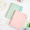 Compact Size Fitness Journal Strength Training Printed Pages Cover Workout Log Portable Spiral Bound Exercise Book for Fitness. 