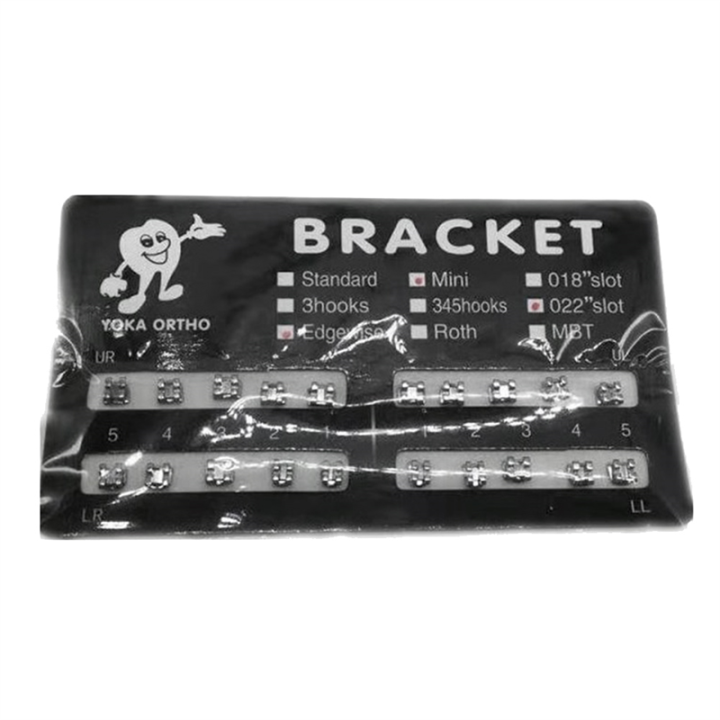 Fake%20Braces%20Braces%20Wax%2010%20Sheets/Pack%20200%20Pcs%20of%20Brackets%20MIM%20Roth%20Mini%200.022%20with%20Hook%203%20-%20Image%203