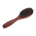 Natural Hair brush Eco-friendly Handcrafted Bristle brush Beech wood handle Oval brush for Hair care Daily grooming Salon. 