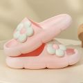 Children's Slippers Summer Non-slip Casual Solid Soft Slippers Breathable Home Bathroom Slipper Kids Flower Shoes For Girls Boys. 
