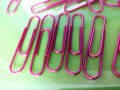 【GlowBound】50mm large size paperclips 20 pcs/pkg cute metal clip bright pink rose color plastic wrap paper clip bookmark school supplies. 