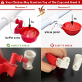 For Chicken/Duck/Quail/Turkey Automatic Chicken Waterer Kit DIY PVC Water Feeder. 