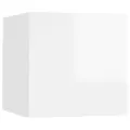 Bedside Cabinets 2 pcs High Gloss White 30.5x30x30 cm Chipboard. 