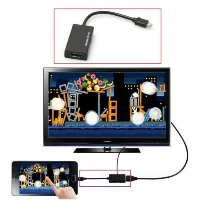 Micro%20USB%20to%20HDMI%20Adapter%20Cable%20-%20High%20Clarity%20Converter%20for%20Phone%20to%20HDTV/Monitor%20Display%20-%20Image%208