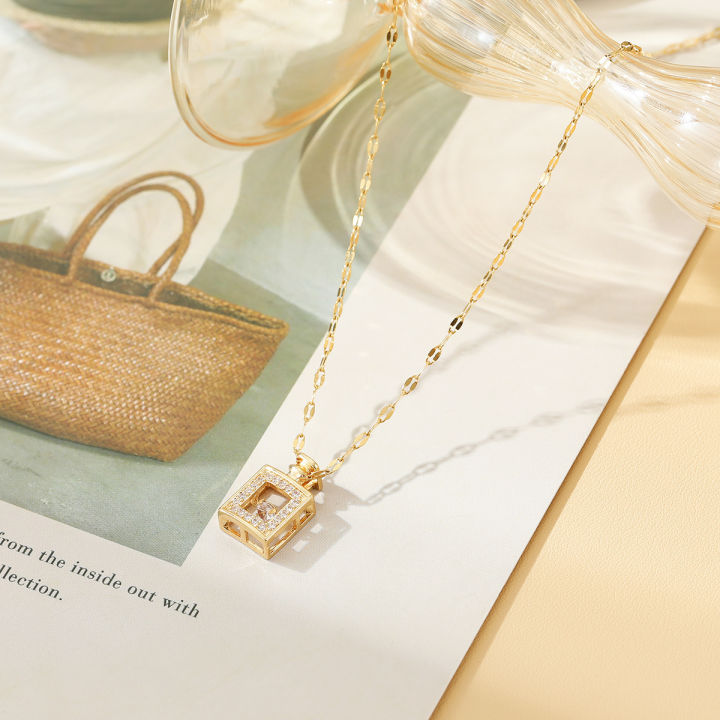 Smart%20Perfory%20Bottle%20Titanium%20Steel%20Women's%20Light%20Fashion%20Commuting%20Rose%20Gold%20Clavicle%20Chain%20Elegant%20Copper%20Hanging%20-%20Image%204