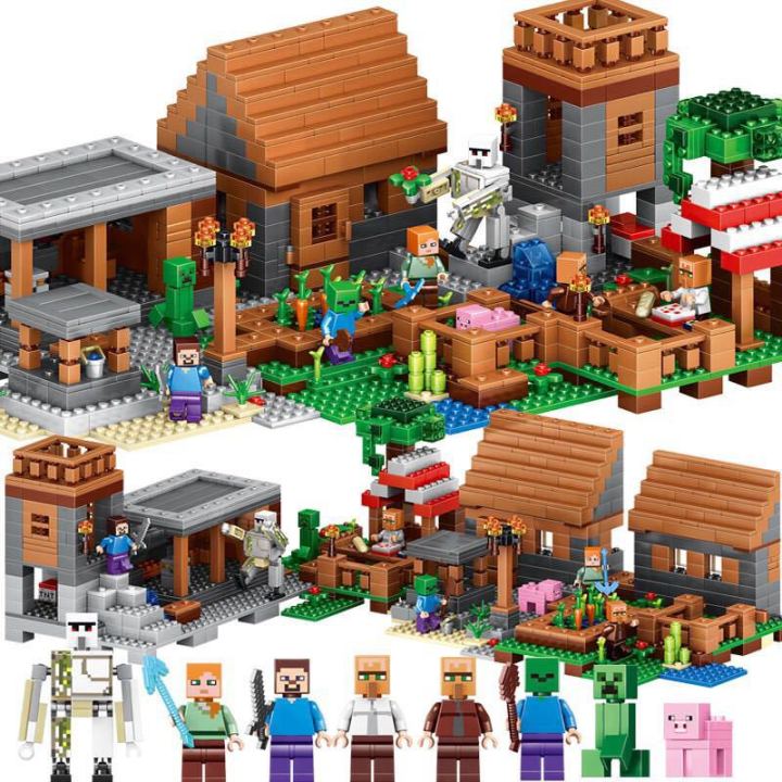 NYT%202020%20%20Building%20Minecraftinglys%20Compatible%20Building%20Block%20Assembly%20Children'S%20%20Puzzle%20Building%20Block%20Waterfall%20Warhorse%20Toys%20-%20Image%208