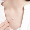 PQH KONG Jewellery Original 925 Sterling Silver Necklace Women Men Transfer Beads Pendant Pure Silver Pendant Jewelry Gift Set Women Birthday Rantai Leher Viral Silver 925 Lelong Rantai Leher Perempuan Silver. 