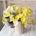 10Pcs Artificial Real Touch PU Calla Lily Wedding Festival Bridal Bouquet Flowers DIY Home Decor. 