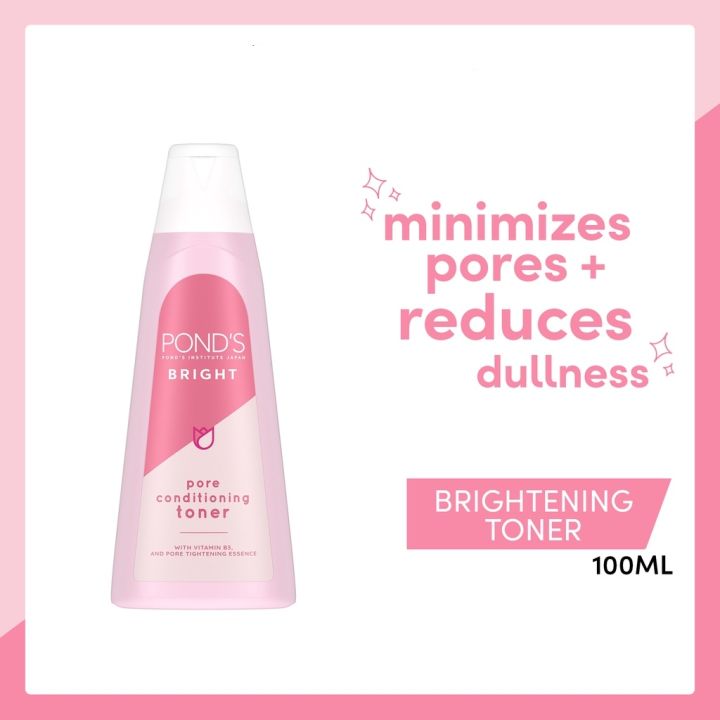 Pond's Bright Beauty Pore Conditioning Toner with Niacinamide and Sunscreen to Minimize Pores 100ml